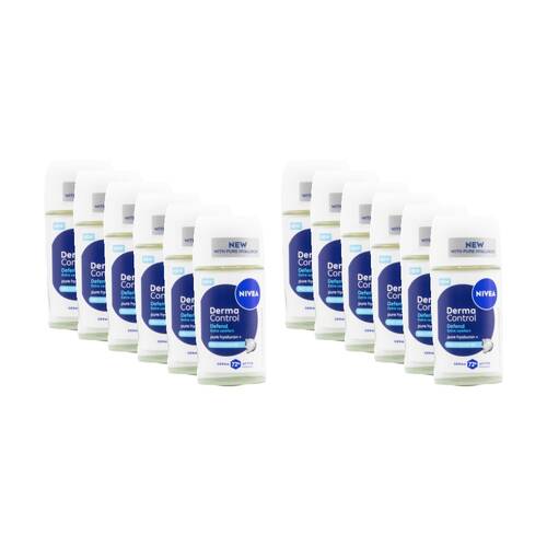 12PK Nivea 72H Antiperspirant Derma Control RollOn Deodorant 50mL Pro Vitamin B5