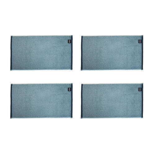 4PK Kas Australia Stratton Hand Towel Cotton Block Ocean 40x70cm
