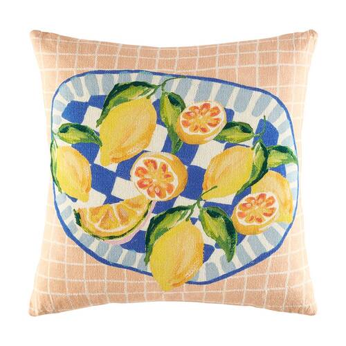 Kas Australia Salerno Cushion Cotton Mediterranean Multi 50x50cm