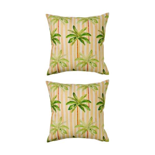 2PK Kas Australia Fernando Outdoor Cushion Marzipan 50x50cm