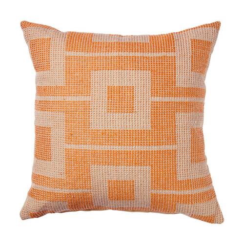 Kas Australia Billy Outdoor Cushion Weather Resist Coral 50x50cm