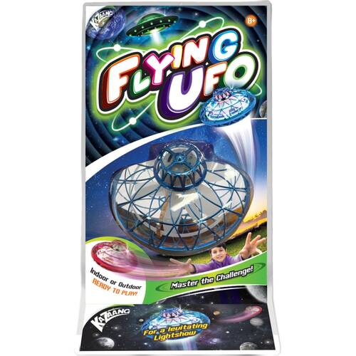 Kazaang Flying UFO Outdoor Toy LED Light Show Gyro Stabilization 8y+ Blue