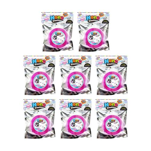 8PK Craft For Kids Nano Creations Tape Crafting Viral Sensation 6y+ Pink 3mx5cm