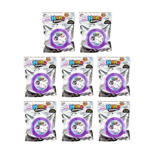 8PK Craft For Kids Nano Creations Tape Viral Sensation 6y+ Purple 3mx5cm