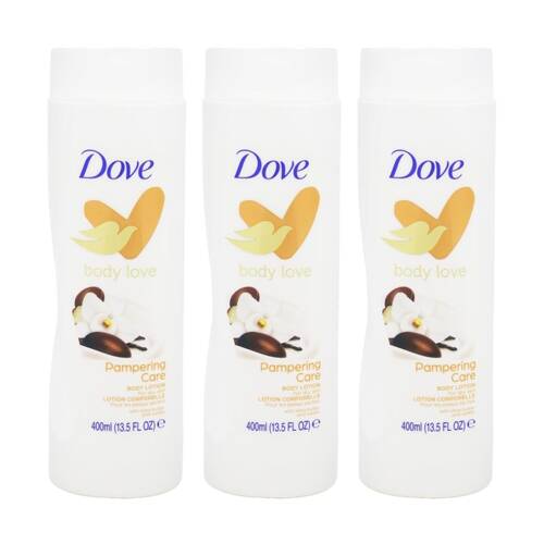 3PK Dove Body Love Lotion Moisturiser For Dry Skin Shea Butter & Vanilla 400ml