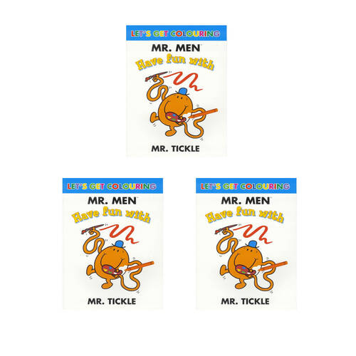 3PK Promotional Mr Tickle Lets Get Colouring Book Children's Activity Fun