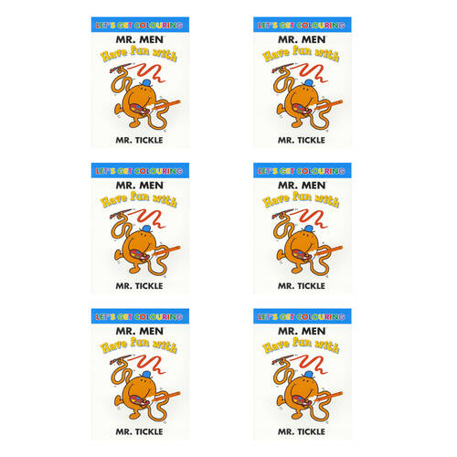 6PK Promotional Mr Tickle Lets Get Colouring Book Children's Activity Fun