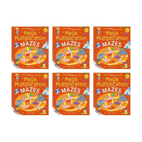 6PK Promotional Fantastic Multiplication Mazes Book Fun Educational Kids Puzzle