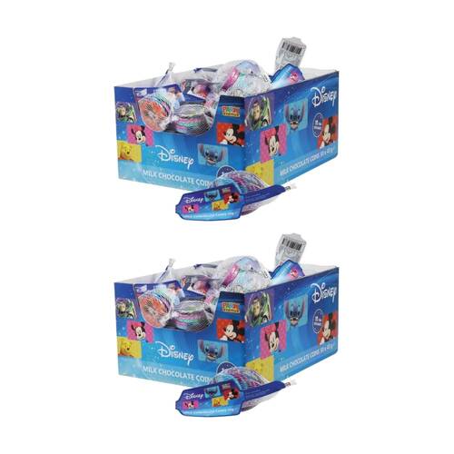 50PK Park Avenue Disney Character Milk Chocolate Coins Confectionary 43g