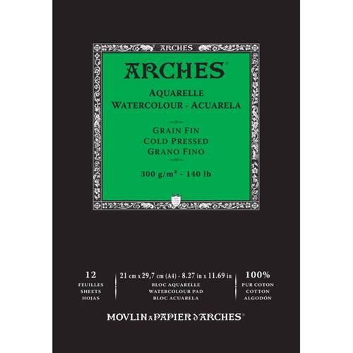 Arches Cold Press Watercolour Art/Craft Painting Paper Pad 300g A4