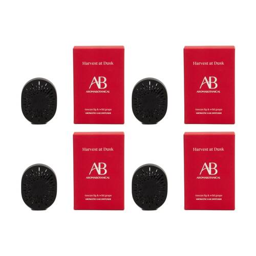4PK Aromabotanical Harvest at Dusk Scented Car Fragrance Diffuser Fig Grape Scent
