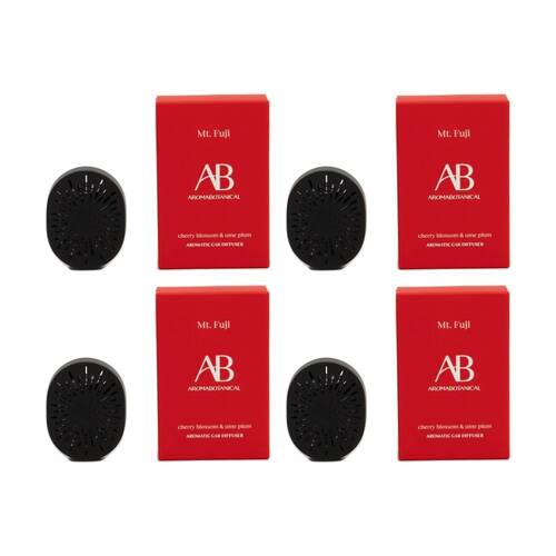 4PK Aromabotanical Mt Fuji Scented Car Fragrance Diffuser Fresh Scent