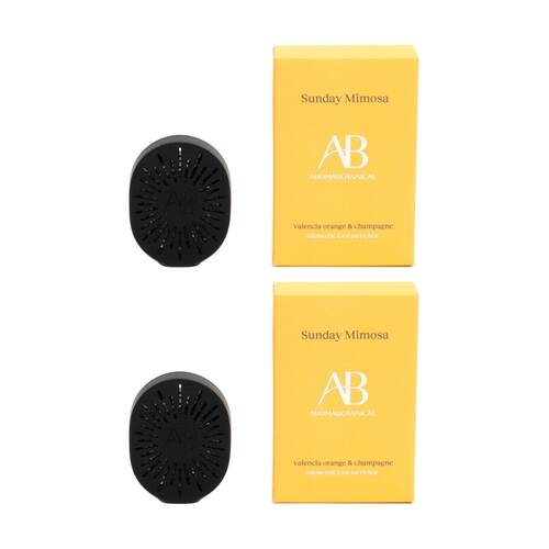 2PK Aromabotanical Sunday Mimosa Scented Car Fragrance Diffuser Fruity Scent