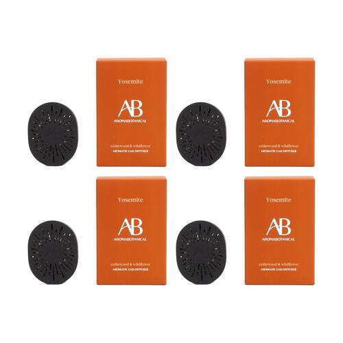 4PK Aromabotanical Yosemite Scented Car Fragrance Diffuser Citrus Scent