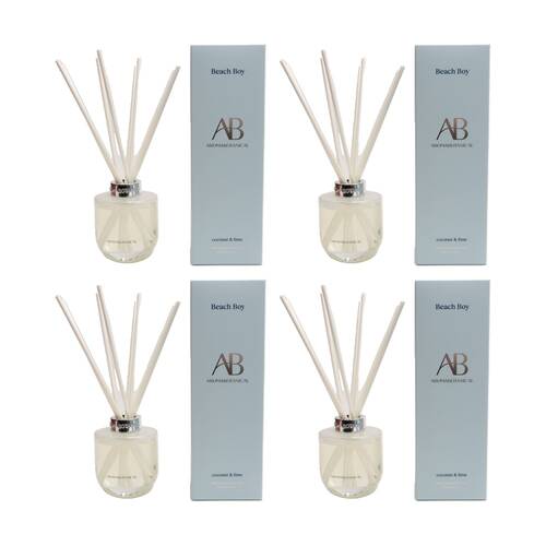 4PK Aromabotanical Beach Boy 200ml Scented Home Fragrance Diffuser