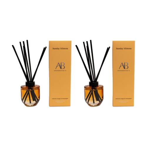 2PK Aromabotanical Sunday Mimosa 200ml Scented Home Fragrance Diffuser Fruity Scent