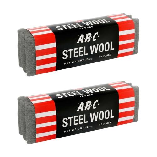 2PK ABC 250g Home Professional Cleaning Steel Wool Sleeves Grade 0000