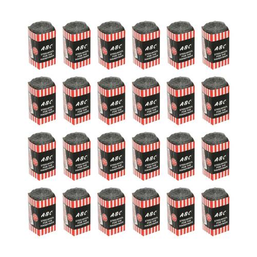 24PK ABC Handyman Home Professional Cleaning Steel Wool Refill Grade 0