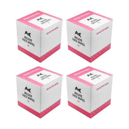 4x 100pc Artists Choice Deluxe Face Wipes Make Up Remover Gentle On Skin