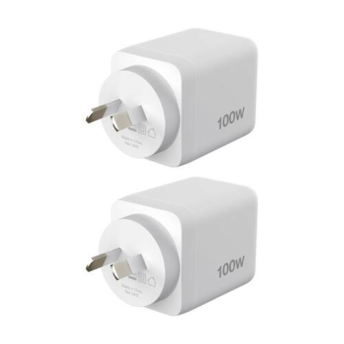 2PK Comsol Dual Port USB-A Portable Fast Charging Wall Charger 12W