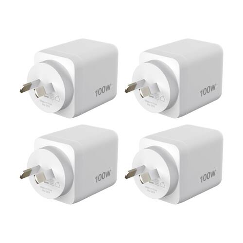 4PK Comsol Dual Port USB-A Portable Fast Charging Wall Charger 12W
