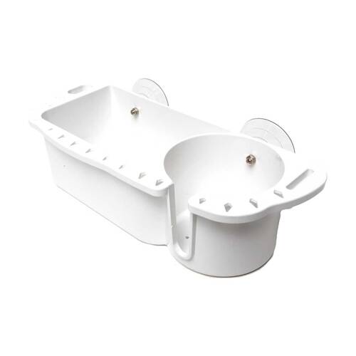 Sea Pro Boat/Watercraft Caddy Organiser Storage W/ Drink Cup Holder White