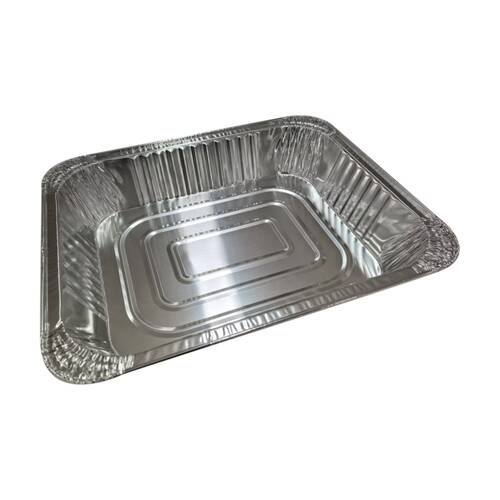 12x 3pc Partyware Single Use Foil Tray Set Rectangular 320x250x60mm