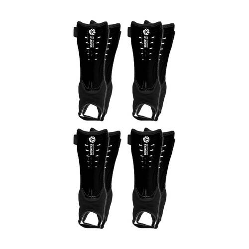 4x Hyundai A-League Sports/Soccer Shin Guard/Pads Medium Size w/Ankle - Assorted