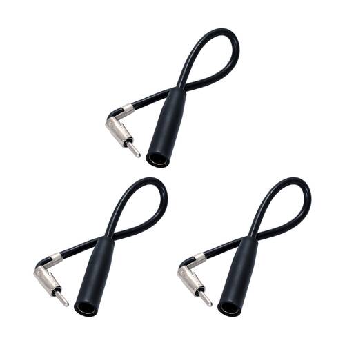 3PK Aerpro 20cm Right Angle Car Aerial Extension Lead Cable Antenna