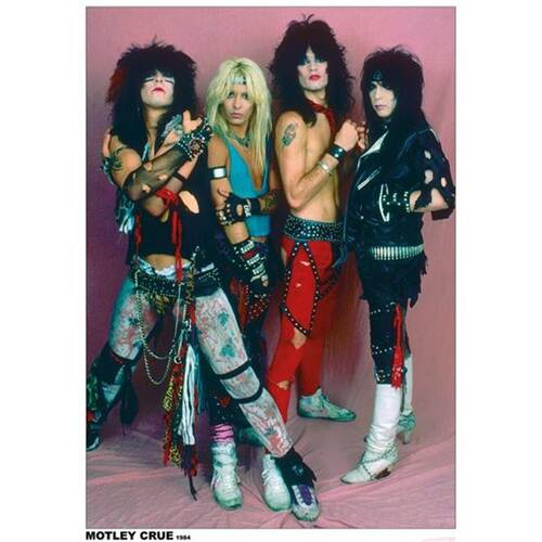 Music Motley Crue 1984 Euro Wall Art Poster Room Decoration 85x60cm