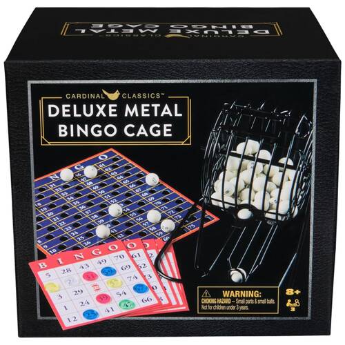 Cardinal Classic Deluxe Metal Cage Bingo Kids/Family Game 6y+
