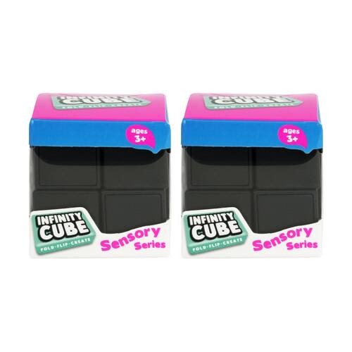 2PK Trend Hub Kids 5y+ Infinity Cube Ergonomic Sensory Fidget Toy Black