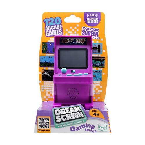 Trend Hub Kids 5y+ Dream Screen Retro Arcade Game Console Assorted