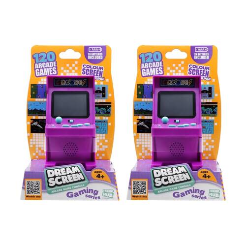 2PK Trend Hub Kids 5y+ Dream Screen Retro Arcade Game Console Assorted