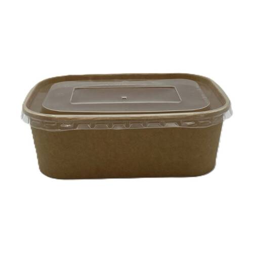 12x 10pc Partyware Rectangular Aqueous Storage Container Set W/ PP Lids 750ml