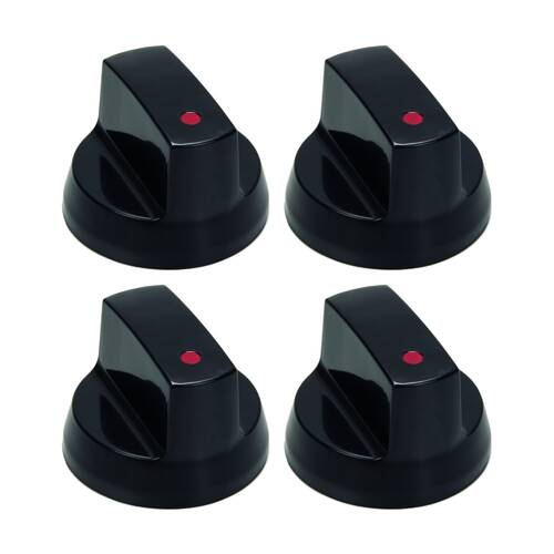 4PK Kookaburra Universal BBQ Knob Durable Fit For Standard Gas Cock Shaft