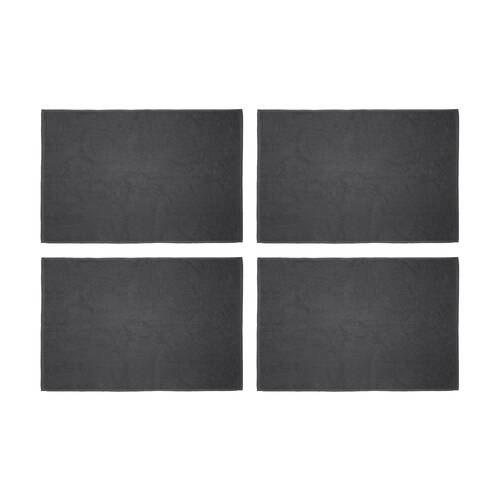 4PK Bambury Angove 950gsm Soft Absorbent Cotton Bath Mat 50x80cm Grey