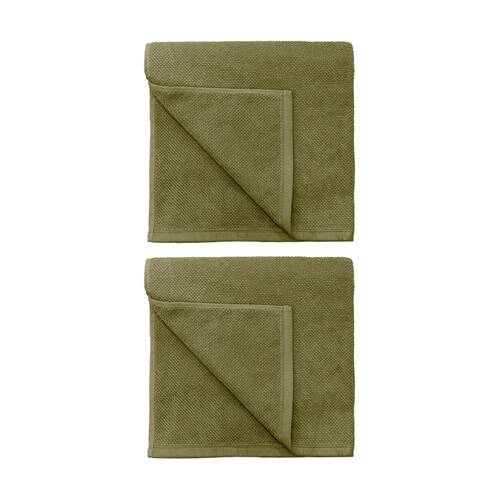 2PK Bambury Angove 600gsm Soft Absorbent Cotton Bath Sheet 80x160cm Green