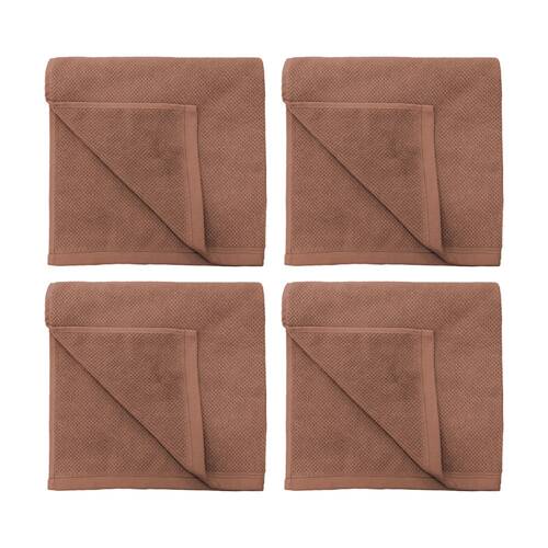 4PK Bambury Angove 600gsm Soft Absorbent Cotton Bath Towel 70x140cm Pink