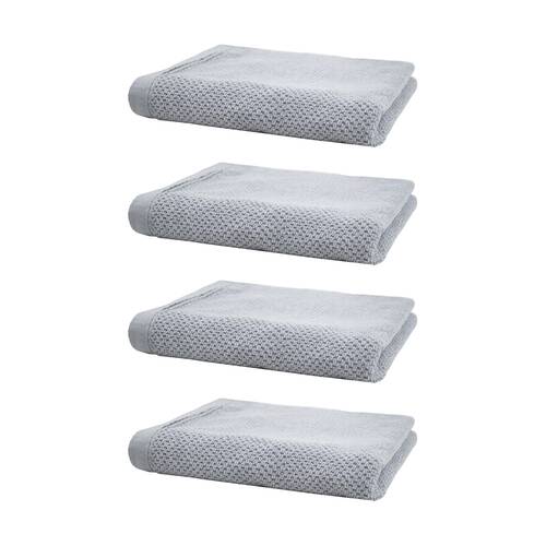 4PK Bambury Angove 600gsm Soft Absorbent Cotton Hand Towel 40x70cm Blue