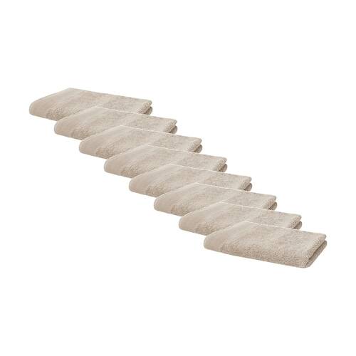 8PK Bambury Elvire 600gsm Soft Absorbent Cotton Hand Towel 40x60cm Neutrals