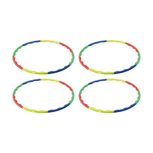 4PK Body Sculpture Hula Hoop For Abdominal & Back Exercise Multi Coloured 94cm