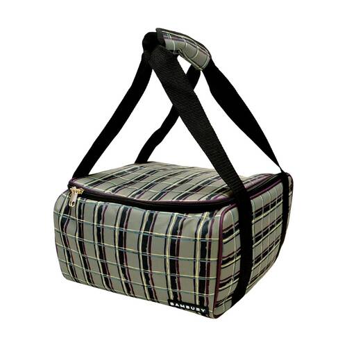 Bambury Felix Square Food Carrier Dish Transport Bag Spacious 30x30x18cm