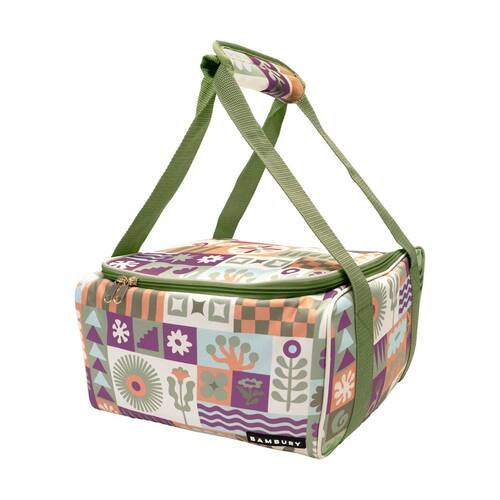 Bambury Zippora Square Food Carrier Dish Transport Bag Spacious 30x30x18cm