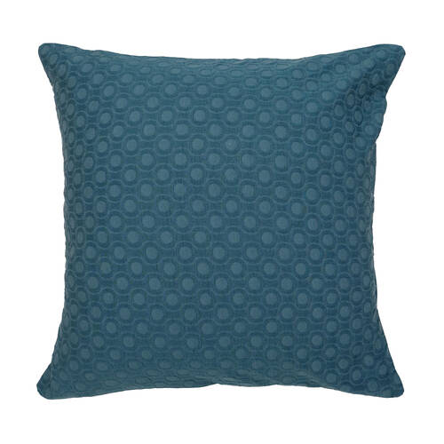Bambury Luna Jacquard European Pillowcase Teal Home Bedding 65x65cm