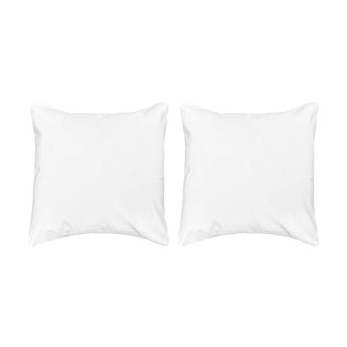 2PK Bambury Ogee Jacquard European Pillowcase White Home Bedding 65x65cm