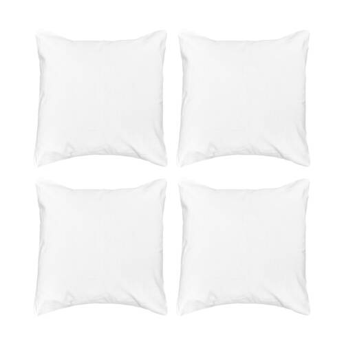 4PK Bambury Ogee Jacquard European Pillowcase White Home Bedding 65x65cm