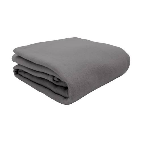 Bambury Carson Wool Bamboo Blanket Warm Breathable Cosy Slate