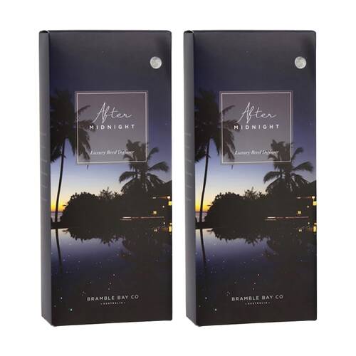 2PK Bramble Bay Ocean After Dark Midnight Glass Reed Diffuser 150ml