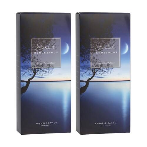 2PK Bramble Bay Ocean After Dark Starlit Rendezvous Glass Reed Diffuser 150ml